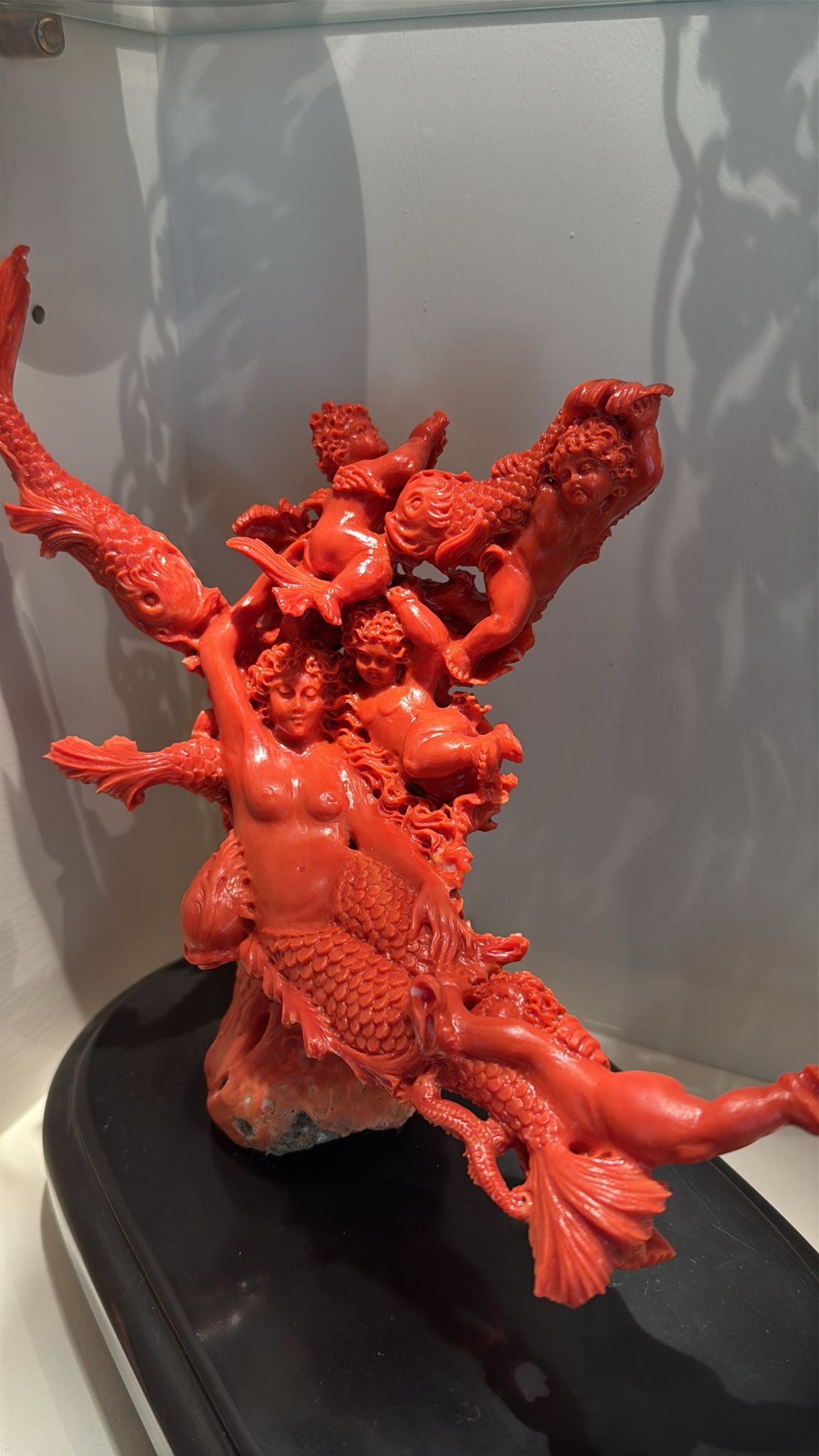 Scultura in corallo realizzata con il maestro Ciro Scognamiglio